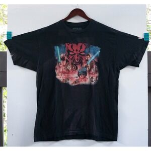 Disney Employee Exclusive Star Wars The Phantom Menace T-Shirt Size L *THRASHED*